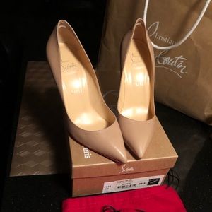 christian louboutin pigalle 100 nude leather